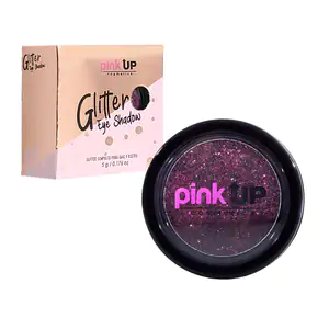 Glitter compacto pink up 5g, para ojos y cuerpo, tono burgundy / pkg06