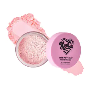1pza mini polvo translúcido puff puff kimchi chic, tono pink, 5g / pp…