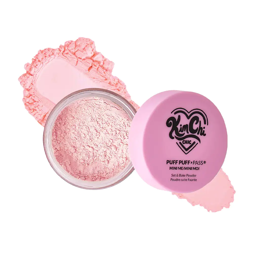 1pza mini polvo translúcido puff puff kimchi chic, tono pink, 5g / pppmm04