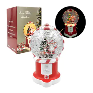 Adorno decorativo navideño musical en forma de maquina chiclera con f…