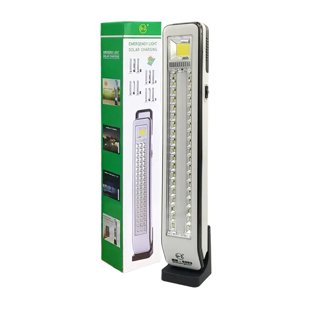Lampara recargable con panel solar, 38 led y tres modos de iluminación / zm23-0699