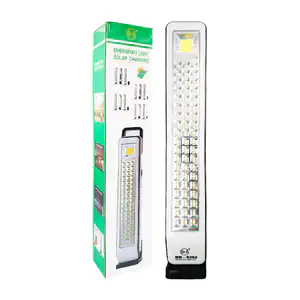 Lampara recargable con panel solar, 57 led y tres modos de iluminació…