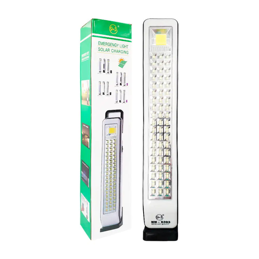 Lampara recargable con panel solar, 57 led y tres modos de iluminación / zm23-0700