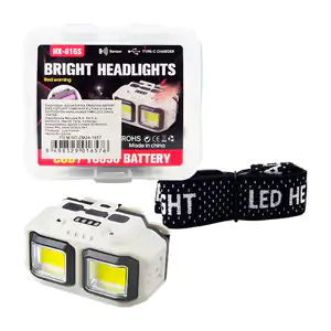 Lámpara de cabeza tipo minero 2 led, recargable con diferentes modos …